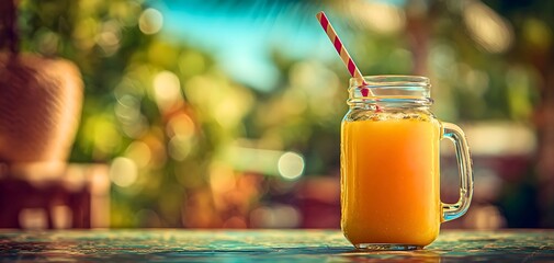 Fresh orange juice being poured into glass with warm natural light creating wholesome breakfast and refreshment scene