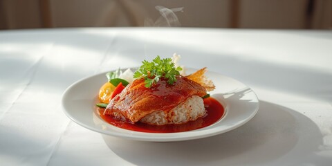 Grilled fish accompanied by Balinese spicy sauce, highlighting regional culinary techniques