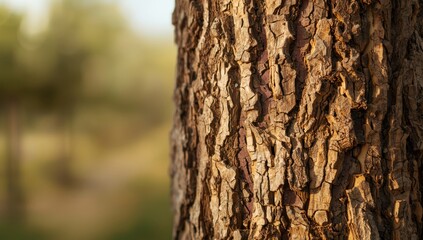 Cork oak bark for wine bottle closures, highlighting natural resource utilization