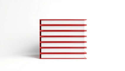 Fototapeta premium Multiple ring binders lined up on a desk serving as a background for administrative tasks, focusing on office organization