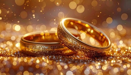 golden wedding rings
