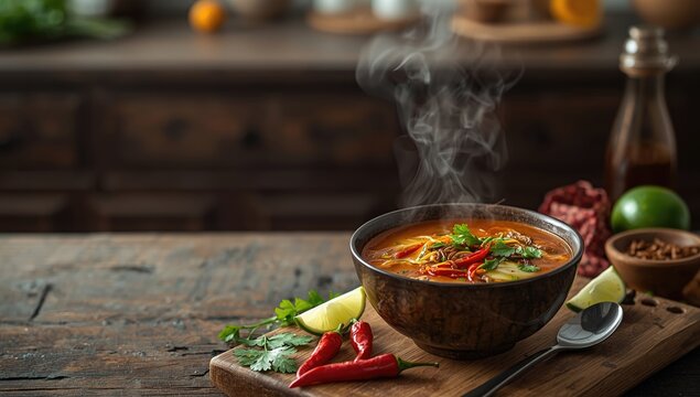 Tom Sab cartilage soup with spicy, sour, and salty profile, ideal for spicy food enthusiasts
