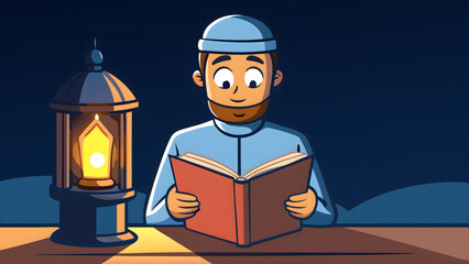 Elegant Ramadan Typography Design with Islamic Calligraphy & Festive Glow