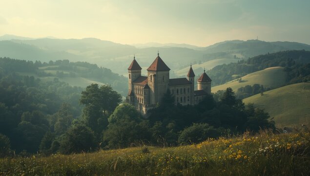 Historical stone fortress situated on a hill near Lviv, showcasing architectural resilience, World Heritage Day