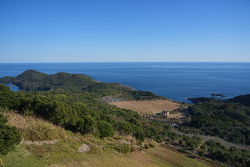 宮崎県日向市の米の山からの風景