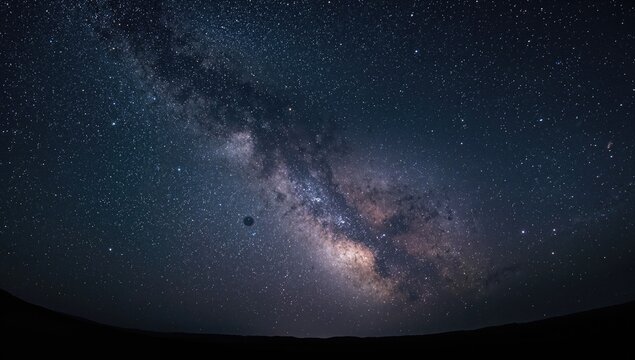 Milky Way star field, highlighting vibrant light pollution and celestial patterns for space-themed layouts