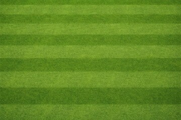 Overhead capture of manicured green turf for football training sessions and golf lawns