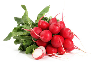 Vegetables - Red Radish on white Background