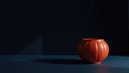 Bau Truc ceramic vessel displayed against a dark backdrop, highlighting artisanal pottery techniques