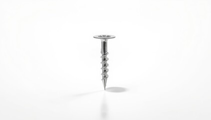 Clipping path of a single nail on white surface, suitable for beauty or manicure projects