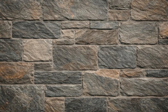 Textured natural stone slate schist grey wall background with vintage effect and earthy tones for architectural visuals