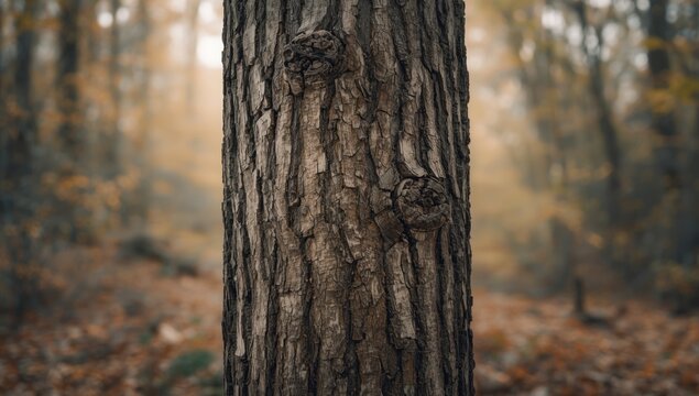 Close-up of aged tree bark used as an abstract natural background for texture and pattern - Powered by Adobe