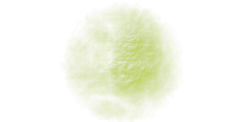 Bright Green Textured Abstract Shape with Crumpled Effect, Organic Lime Circle Isolated on White for Fresh and Natural Design
