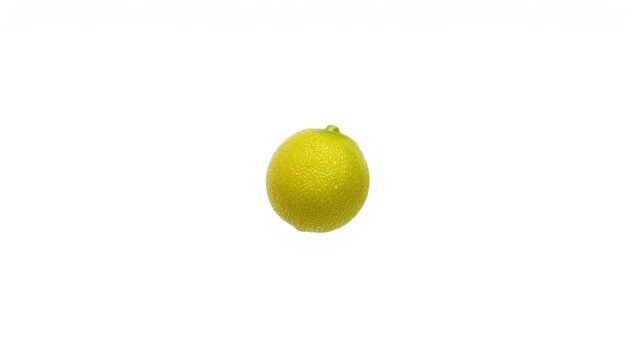 Green Osage orange fruit isolated on a white background, ideal for botanical and educational displays