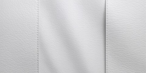 Close-up of white leather surface with creased grey background, suitable for UI backdrop or editorial header design