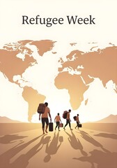 Refugee Week Global Humanitarian Awareness and Support Concept