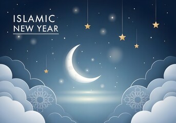 Islamic New Year Hijri New Year Spiritual Beginning Concept