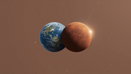 Mars and Earth size contrast with emphasis on planetary scale and human exploration prospects