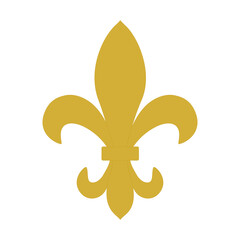 Mardi Gras Fleur-de-lis Gold Vector Icon © Oksana Karpova