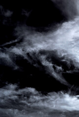 Monochrome Clouds In Black And White