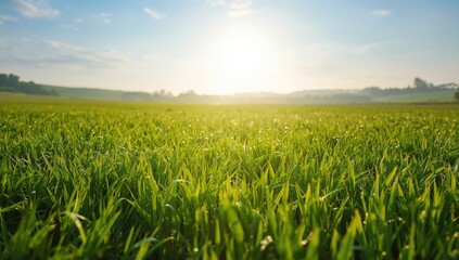 Obraz premium Cultivated farmland in early summer, suitable for environmental planning and sustainable agriculture