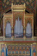 Pipe Organ in Spanish Synagogue, Jewish Quarter, Prague