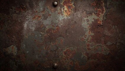 Metal surface with corrosion serving as a backdrop for layouts or interface elements, highlighting durability concerns