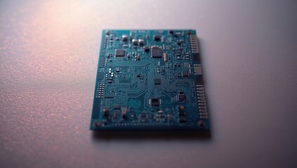 Modern calculators circuit board underside showing component layout for troubleshooting and servicing