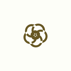 3d render of an abstract symbol made of straw