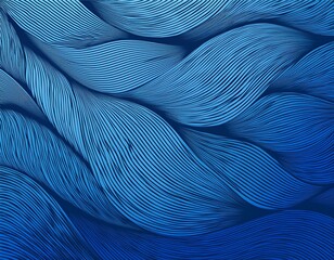 abstract background of wavy lines in blue colors
