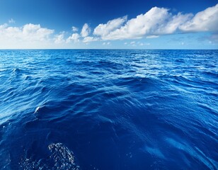 blue ocean water surface