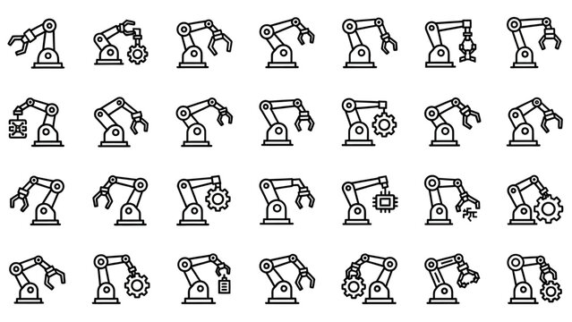 Robotic Arms in Various Configurations and Designs.