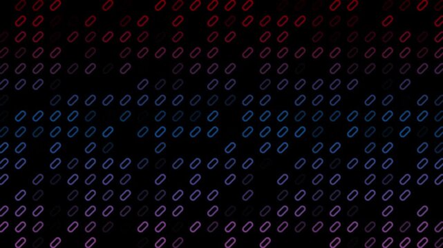 background animation with oval circle pattern transition in dark background suitable for dj music festival