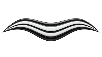 Black and white wavy lines