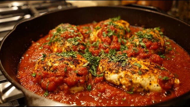 Chicken Parmesan With Marinara Sauce