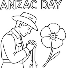 anzac day lest we forget sign, symbol, vector, art