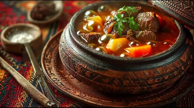 Beef Stew Ceramic Bowl