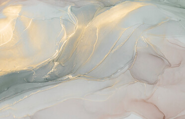 Abstract alcohol ink texture in pastel toned