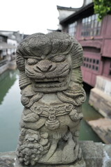 Fototapeta premium chinese lion statue