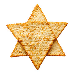 Star Shaped Crackers Snack Isolated on Transparent Background