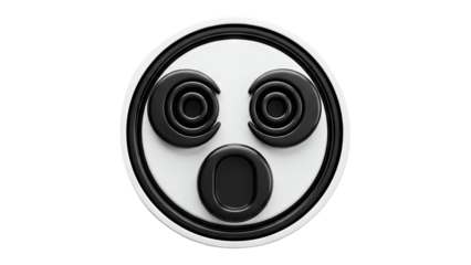 Surprised Emoji 3D Render