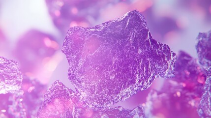 Magnified human skin cell structure under microscopic view