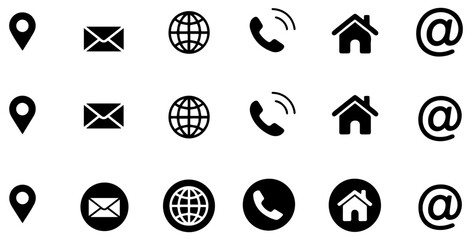 web business icon set vector