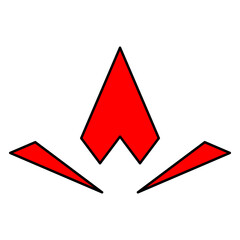 illustration of the letter A logo