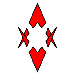 illustration of the letter A logo