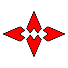 illustration of the letter A logo