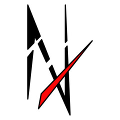 illustration of the letter A logo