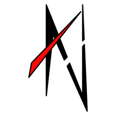 illustration of the letter A logo