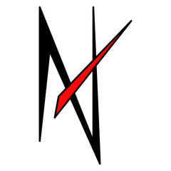 illustration of the letter A logo