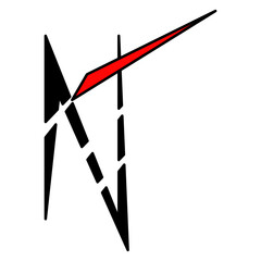 illustration of the letter A logo